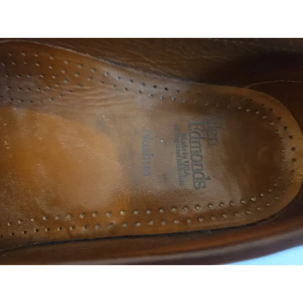 Allen Edmonds Nashua 42250 Men's Black Brown Leather Tassel Loafer Shoes Sz 10D